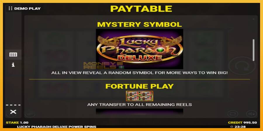 Lucky Pharaoh Deluxe Fortune Play automat za igre na sreću, slika 5