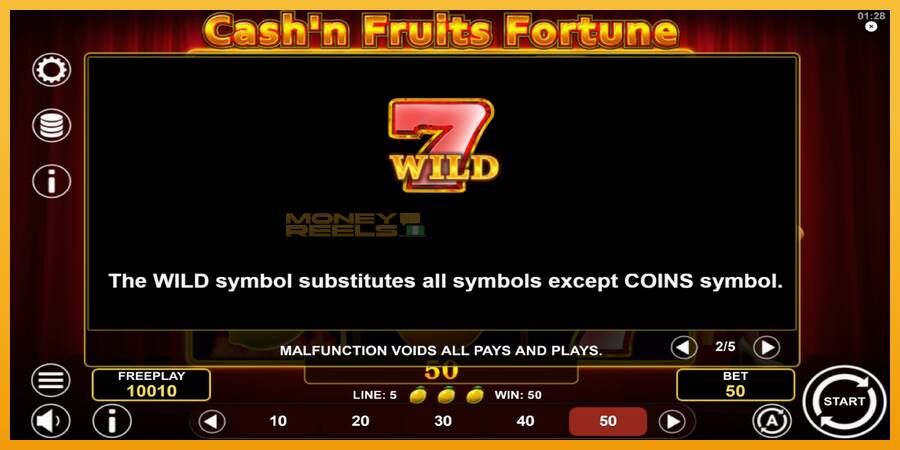 Cashn Fruits Fortune automat za igre na sreću, slika 6