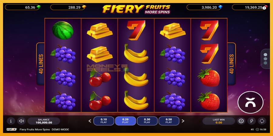 Fiery Fruits More Spins automat za igre na sreću, slika 1