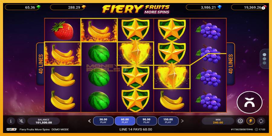 Fiery Fruits More Spins automat za igre na sreću, slika 3