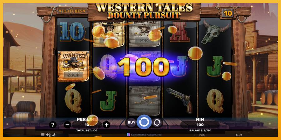 Western Tales - Bounty Pursuit automat za igre na sreću, slika 4