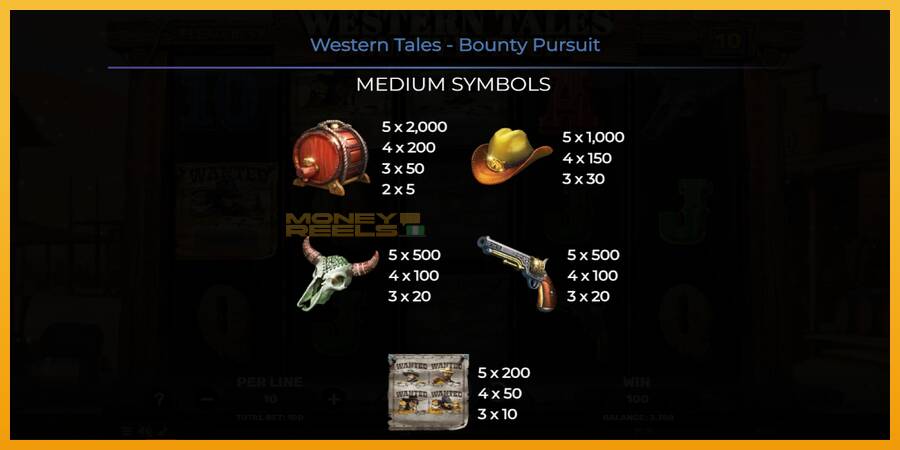 Western Tales - Bounty Pursuit automat za igre na sreću, slika 6