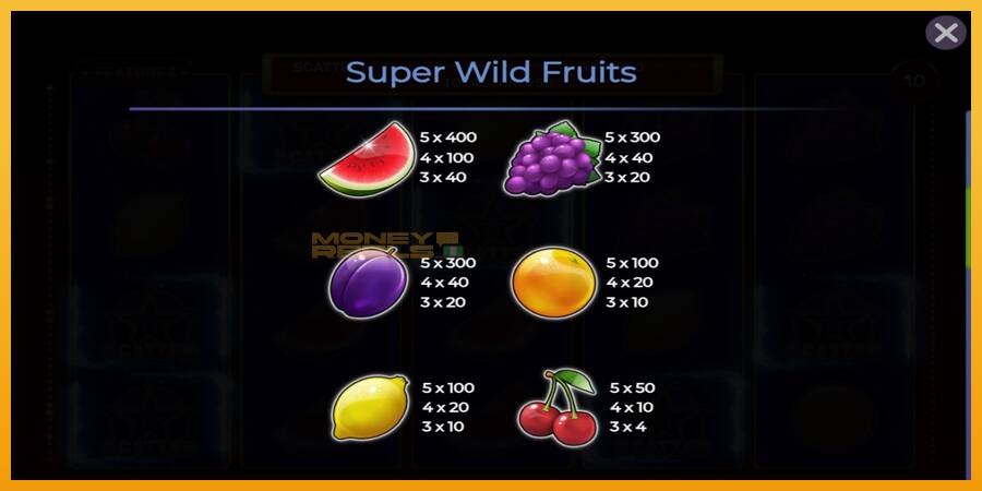 Super Wild Fruits automat za igre na sreću, slika 4