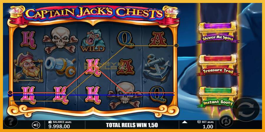 Captain Jacks Chests automat za igre na sreću, slika 2