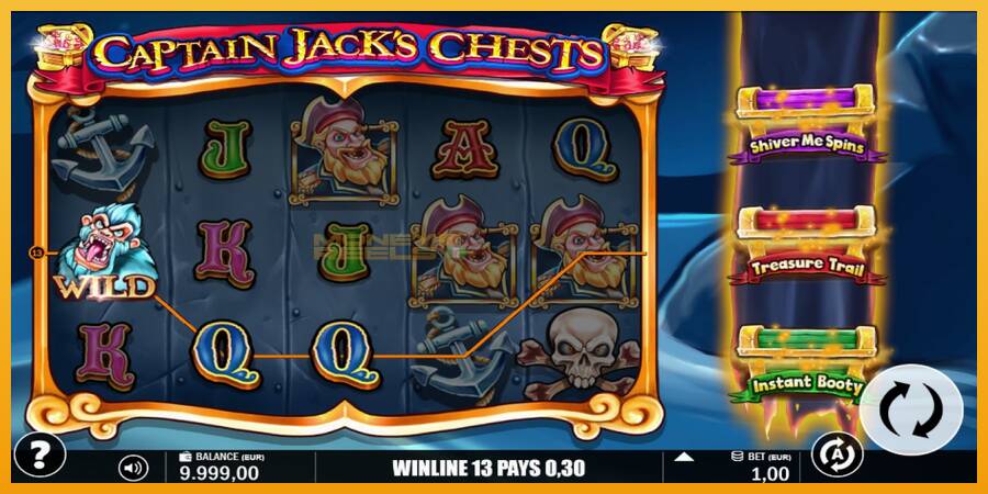 Captain Jacks Chests automat za igre na sreću, slika 3