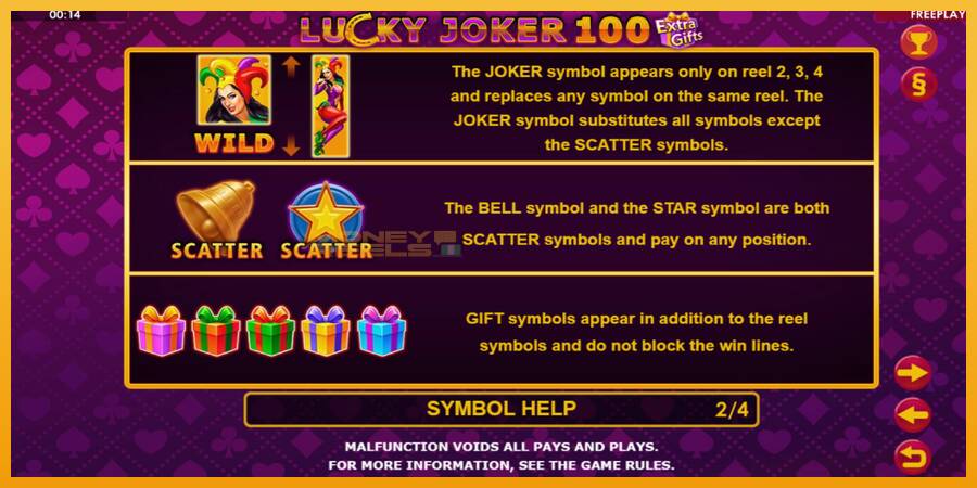 Lucky Joker 100 Extra Gifts automat za igre na sreću, slika 7