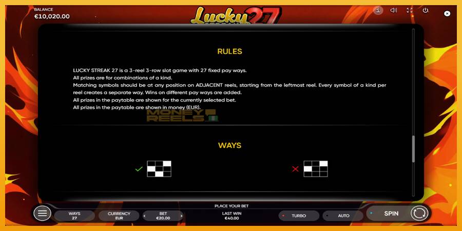 Lucky Streak 27 automat za igre na sreću, slika 7