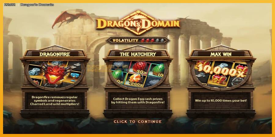 Dragons Domain automat za igre na sreću, slika 1