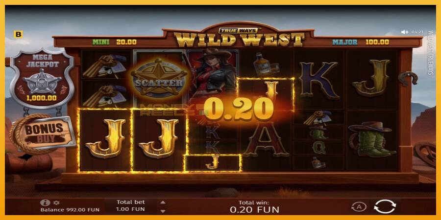 Wild West Trueways automat za igre na sreću, slika 3