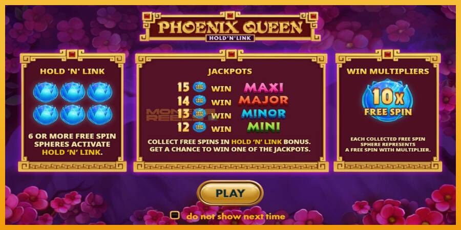 Phoenix Queen Hold N Link automat za igre na sreću, slika 1