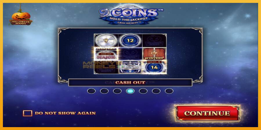 9 Coins Grand Platinum Edition Halloween Jackpot automat za igre na sreću, slika 1