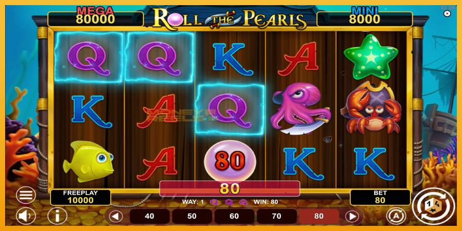 Roll The Pearls Hold & Win automat za igre na sreću, slika 3