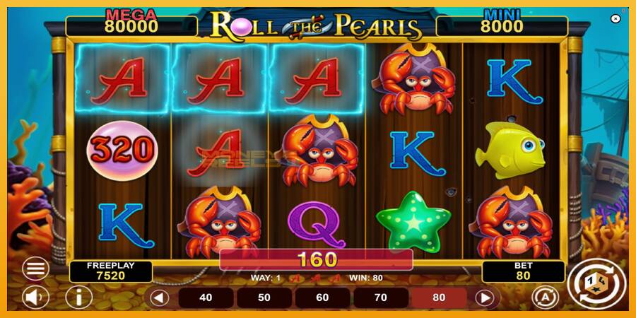 Roll The Pearls Hold & Win automat za igre na sreću, slika 4