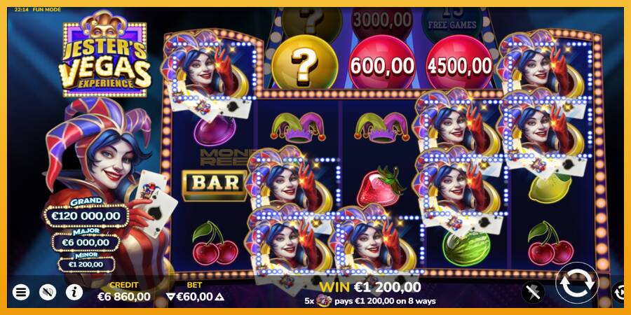 Jesters Vegas Experience automat za igre na sreću, slika 4