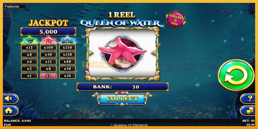 1 Reel Queen of Water automat za igre na sreću, slika 3