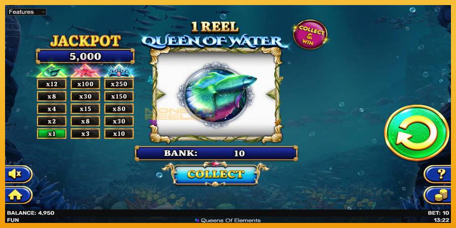 1 Reel Queen of Water automat za igre na sreću, slika 4