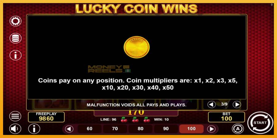 Lucky Coin Wins automat za igre na sreću, slika 6