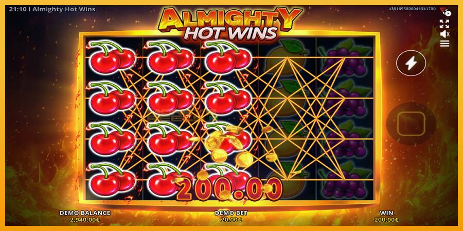 Almighty Hot Wins automat za igre na sreću, slika 2