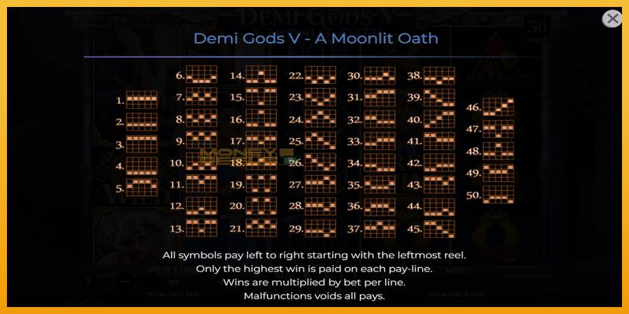 Demi Gods V – A Moonlit Oath automat za igre na sreću, slika 7