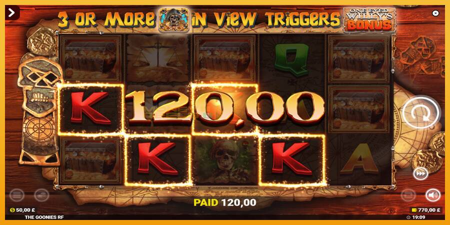 The Goonies Deluxe Rapid Fire Jackpots automat za igre na sreću, slika 4