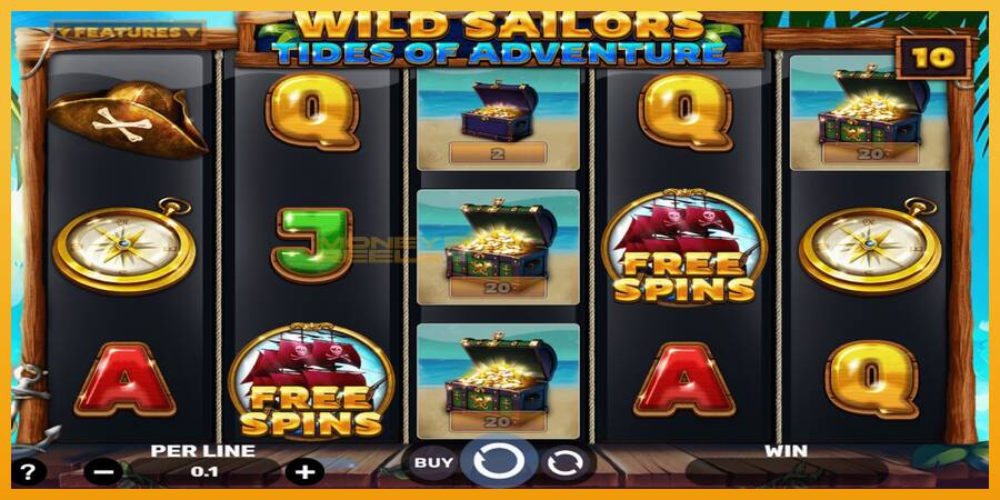 Wild Sailors – Tides of Adventure automat za igre na sreću, slika 3