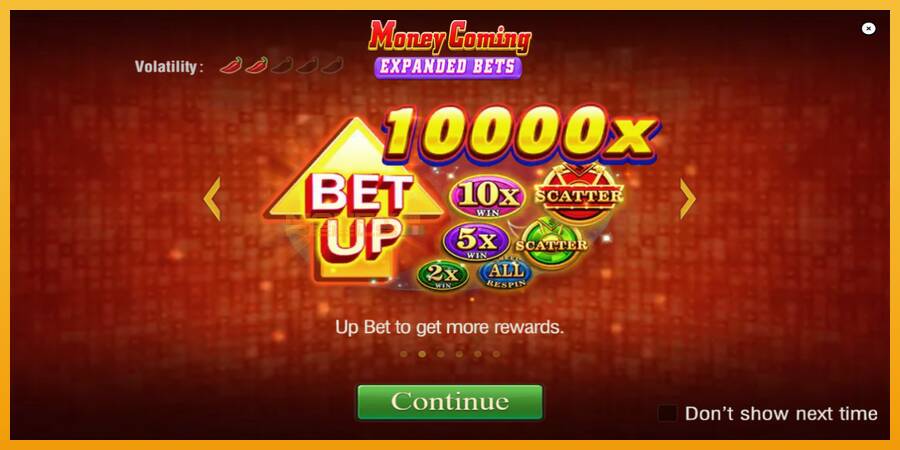 Money Coming 2 – Expanded Bets automat za igre na sreću, slika 1