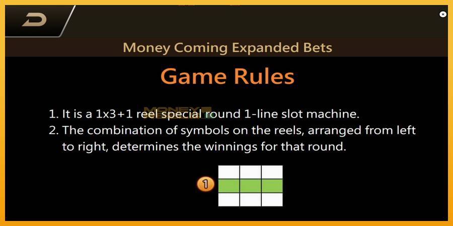 Money Coming 2 – Expanded Bets automat za igre na sreću, slika 7