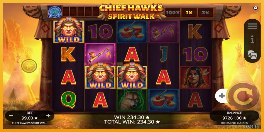 Chief Hawk’s Spirit Walk automat za igre na sreću, slika 4