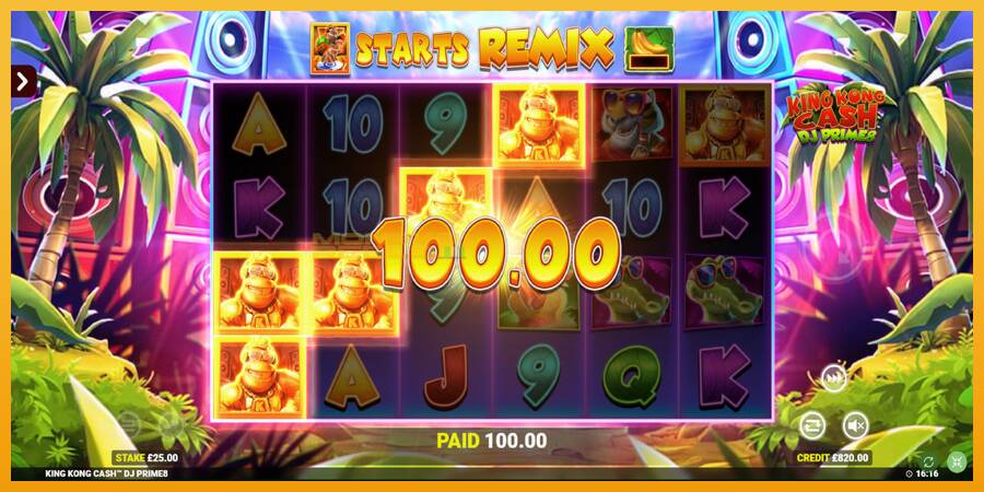 King Kong Cash DJ Prime8 Rapid Fire Jackpots automat za igre na sreću, slika 4