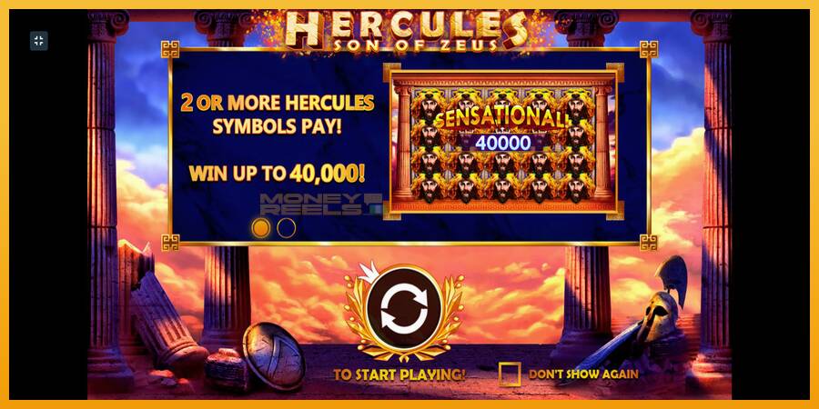 Hercules Son of Zeus automat za igre na sreću, slika 1