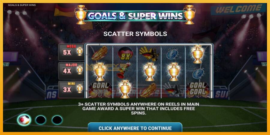 Goals & Super Wins automat za igre na sreću, slika 1