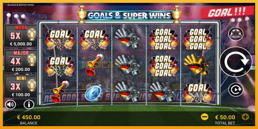 Goals & Super Wins automat za igre na sreću, slika 2