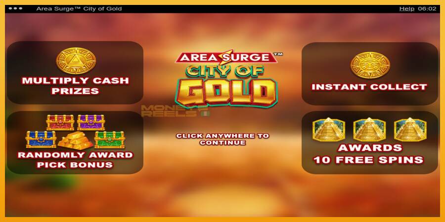 Area Surge City of Gold automat za igre na sreću, slika 1