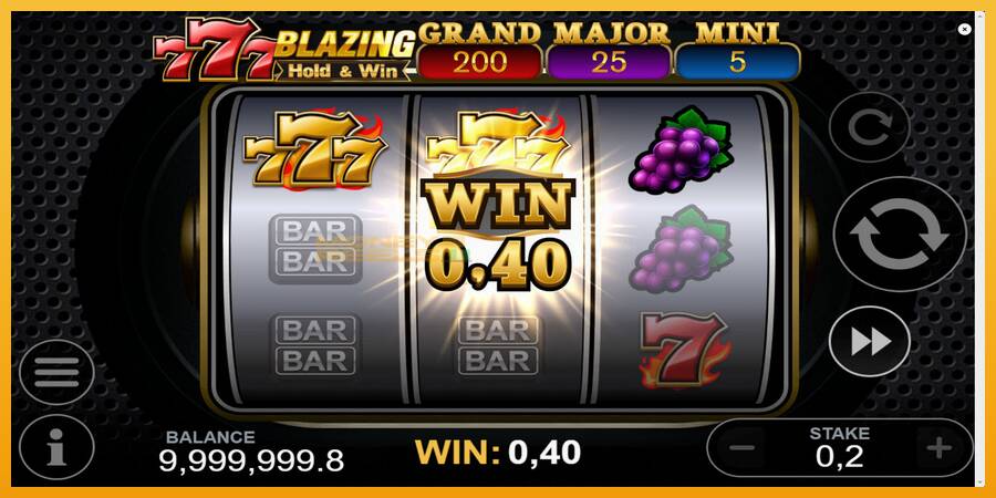 777 Blazing Hold & Win automat za igre na sreću, slika 3