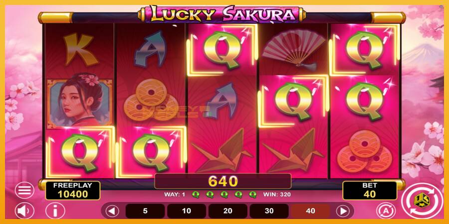 Lucky Sakura Win Spins automat za igre na sreću, slika 3