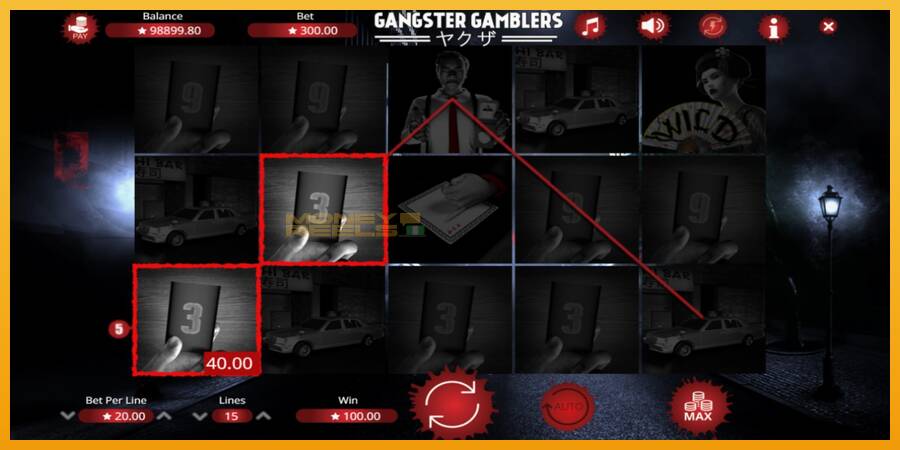 Gangster Gamblers automat za igre na sreću, slika 3