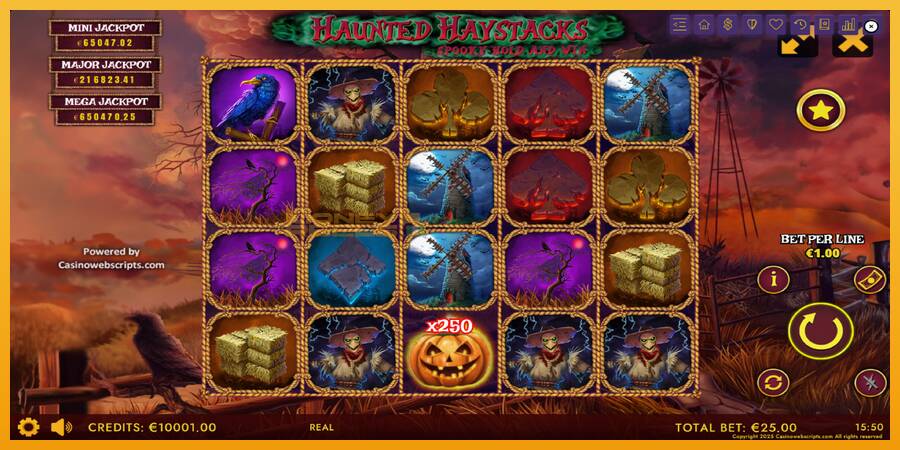 Haunted Haystacks - Spooky Hold and Win automat za igre na sreću, slika 2