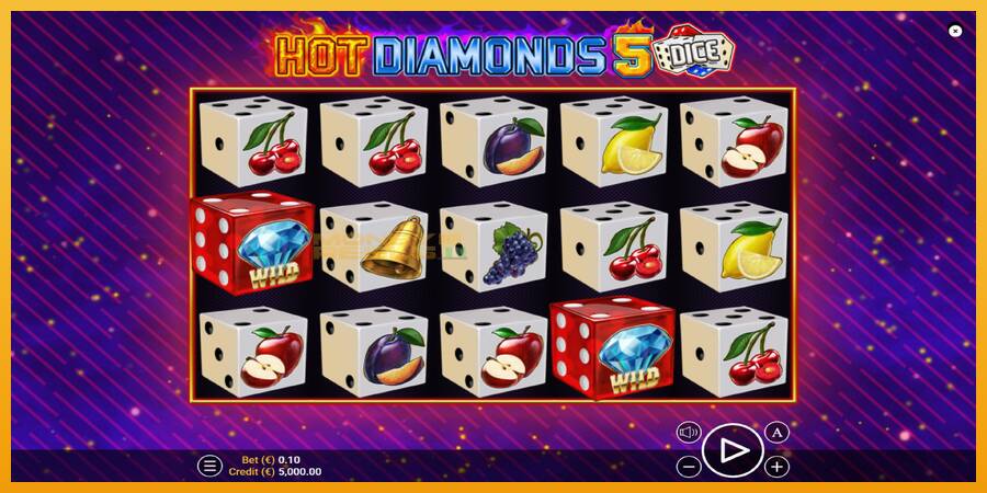 Hot Diamonds 5 Dice automat za igre na sreću, slika 1