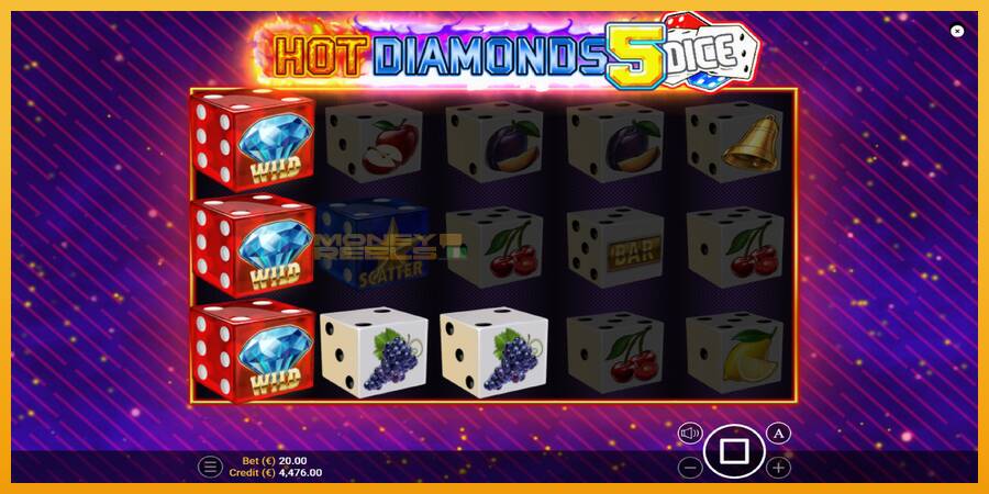 Hot Diamonds 5 Dice automat za igre na sreću, slika 4