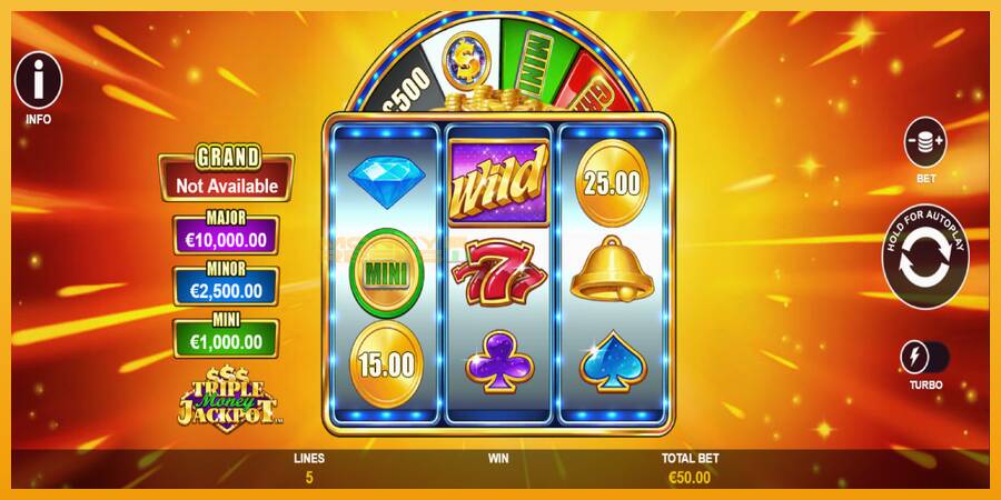 Triple Money Jackpot automat za igre na sreću, slika 2