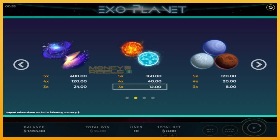 Exo Planet automat za igre na sreću, slika 5