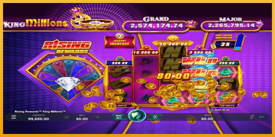 Rising Rewards King Millions automat za igre na sreću, slika 2