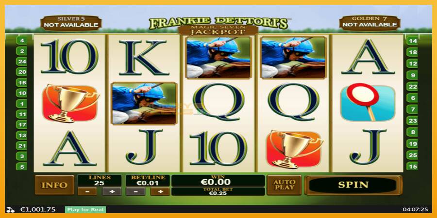 Frankie Dettori Magic Seven Jackpot automat za igre na sreću, slika 1