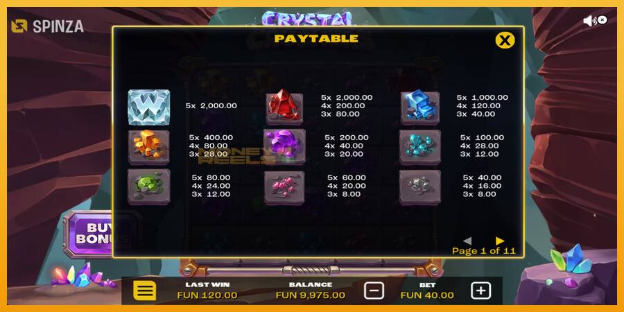 Crystal Crushers automat za igre na sreću, slika 5