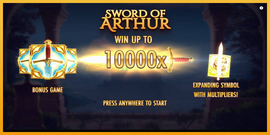 Sword of Arthur automat za igre na sreću, slika 1