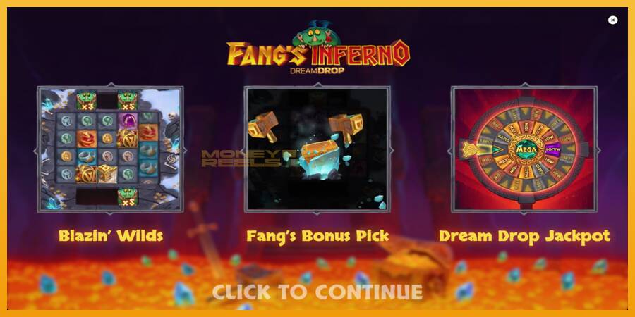 Fangs Inferno Dream Drop automat za igre na sreću, slika 1