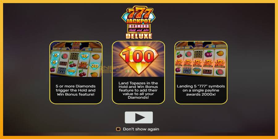 777 Jackpot Diamond Hold and Win Deluxe automat za igre na sreću, slika 1