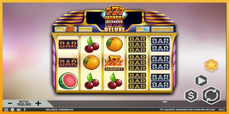 777 Jackpot Diamond Hold and Win Deluxe automat za igre na sreću, slika 2