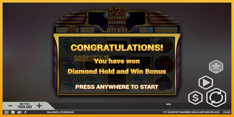 777 Jackpot Diamond Hold and Win Deluxe automat za igre na sreću, slika 4