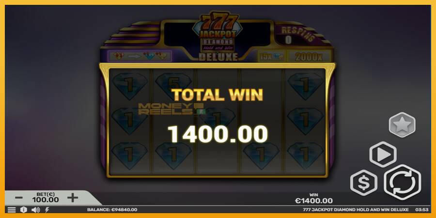 777 Jackpot Diamond Hold and Win Deluxe automat za igre na sreću, slika 5